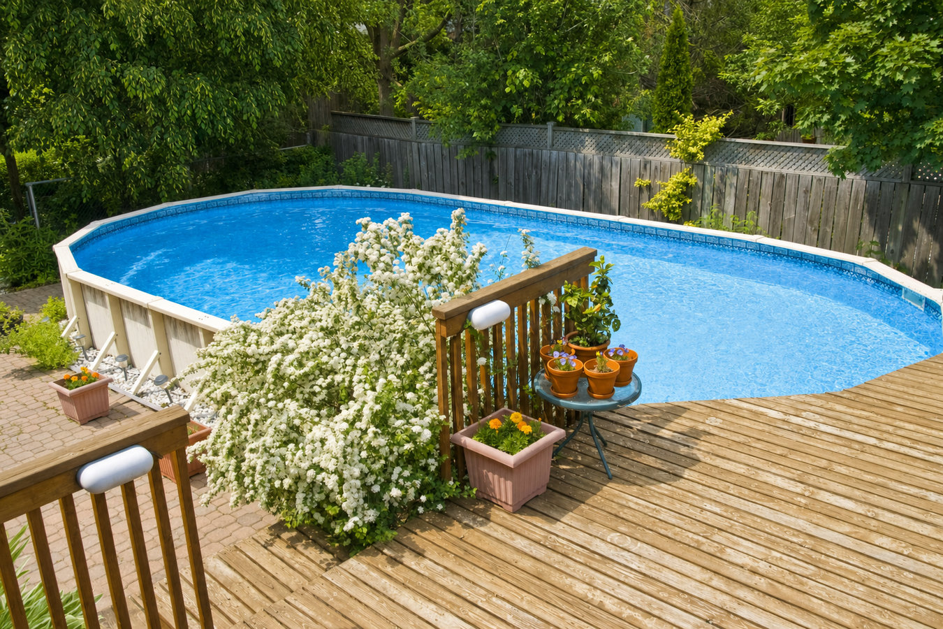 Pool deck construction